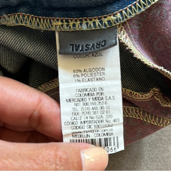 Blue Skinny Jeans with Gradient Fading - Picture 8 of 11